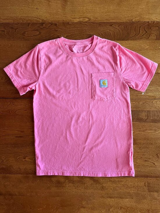 Carhartt Other - Carhartt pink pocket tee M 10-12 NWOT